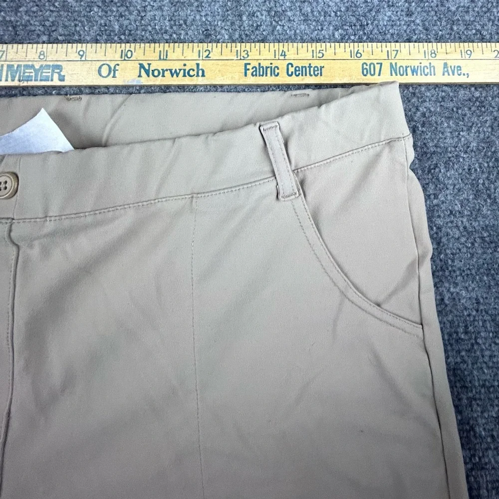 Yogipace Women’s Pull On Pants Pockets Beige Size XXL